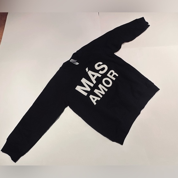 california fleece kids Other - Más Amor Black Crewneck Sweatshirt Size 6